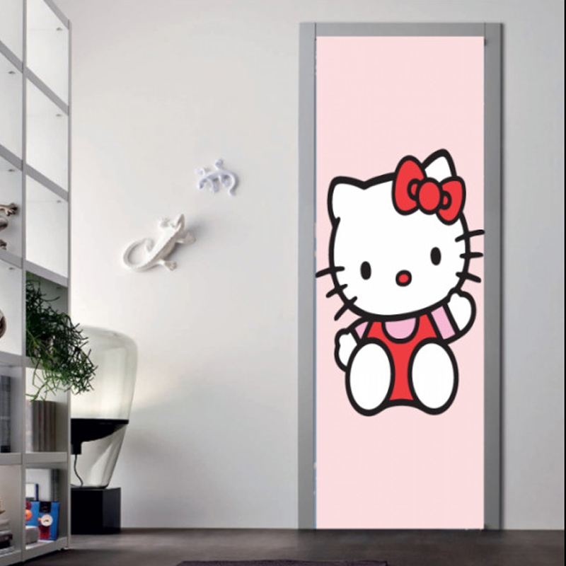 Αυτοκόλλητο πόρτας Hello Kitty